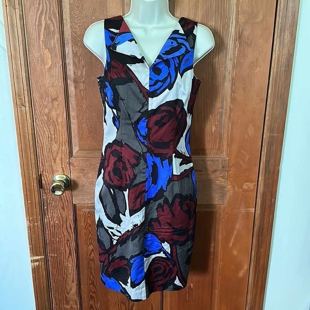 Trina Turk Womens Bold Floral Cocktail Dress Execellant Used Condition Size 2